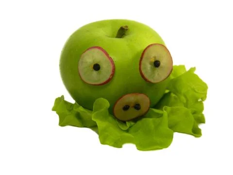 Juicy creative apple Stock Photos