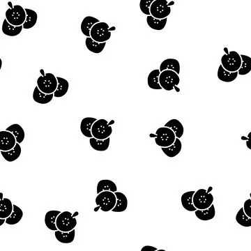 Juicy cucumber glyph seamless pattern Stock Illustration