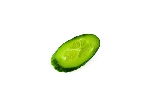 Juicy cucumber slice Stock-Fotos