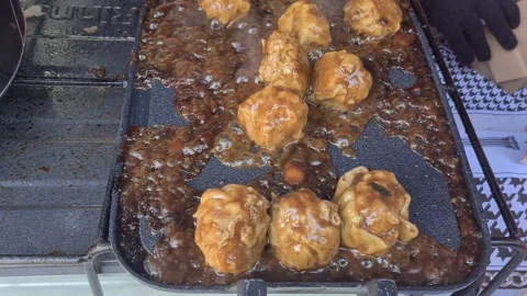 Juicy dim sum simmers Stock Footage 311300446