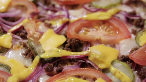 Juicy fresh pizza Video stock 136466613