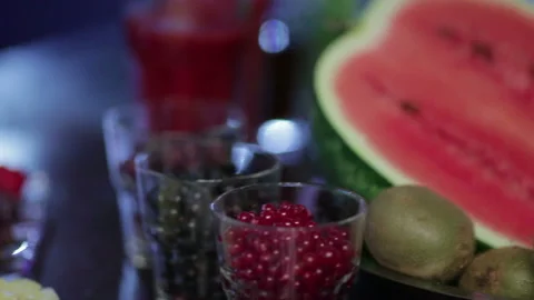 Juicy fruit panorama Stock Footage 96932167