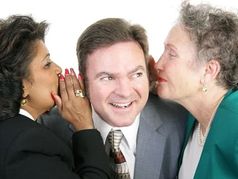 Juicy Gossip at Work Stock Photos