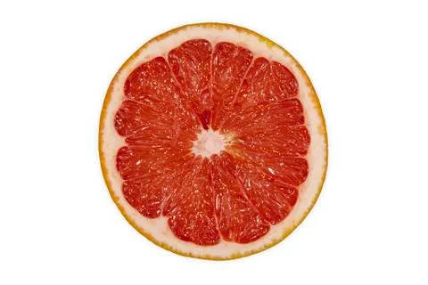 Juicy grapefruit on a white background Stock Photos
