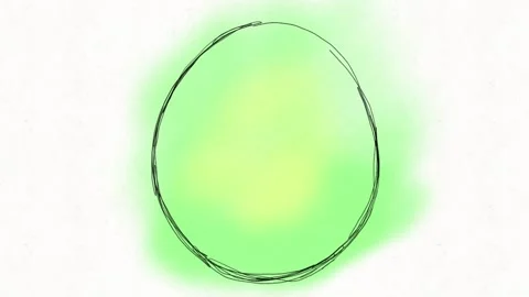 Juicy Hand-Drawn Kiwi Animation | Bright Tropical Fruit Loop Stock Footage 334577199
