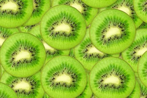 Juicy kiwi fruit background Stock Photos