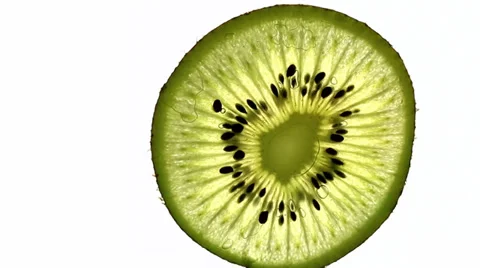 Juicy kiwi slice Stock Footage 34812648