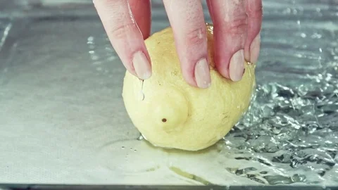 Juicy lemon. Lemon in water splashes. Stock Footage 80239124