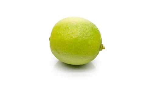 Juicy lime on a white background Stock Photos