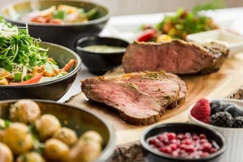 Juicy meat Stock Photos