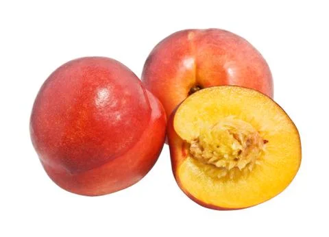 Juicy nectarine Stock Photos