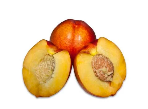 Juicy nectarine Stock Photos