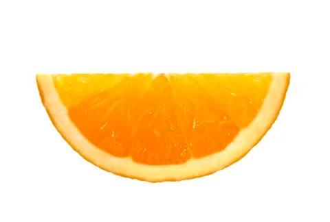 Juicy orange slice Stock Photos
