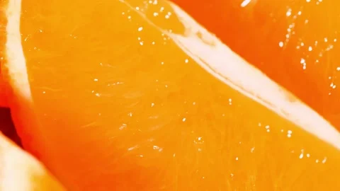Juicy orange slices Stock Footage 152106131