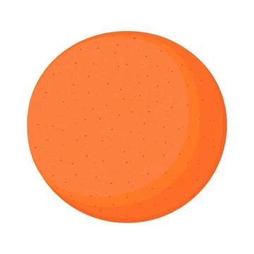 Juicy orange vegan fruit vector flat isolated illustration Stock Illustration