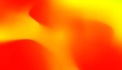 Juicy Orange Waved Gradient Banner. Fresh Warm Sunny Colors Dynamic Liquid Stock Illustration