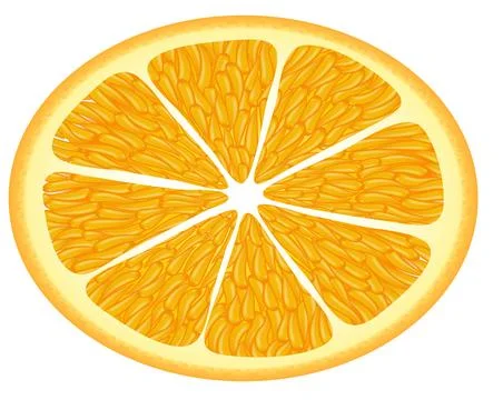 Juicy Oranges, lime. Whole Orange, sliced, in slices. Fruit, cartoon style,.. Stock Illustration