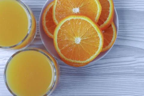 Juicy oranges Stock Photos