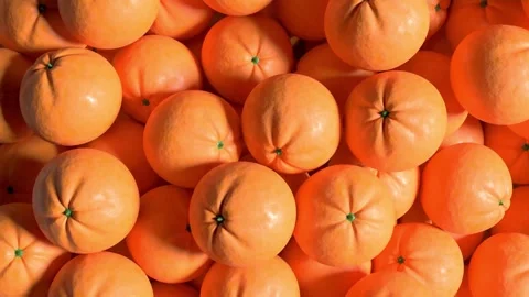 Juicy Oranges Spinning Seamless Loop Video stock 301415155