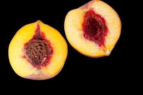 Juicy peach Stock Photos