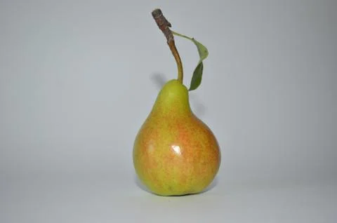 Juicy pear on a light background Foto stock