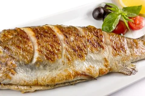 Juicy piece of fish Stock-Fotos