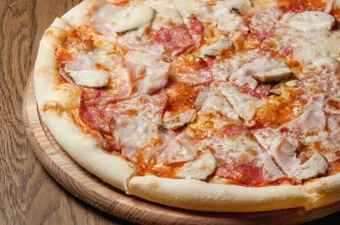 Juicy pizza Stock Photos