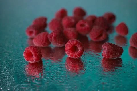 Juicy raspberries 2 Stock Photos