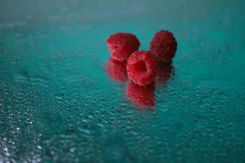 Juicy raspberries 3 Stock Photos