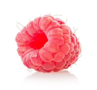 Juicy raspberry isolated Stock Photos