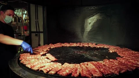 Juicy ribs. Stock Footage 160058387