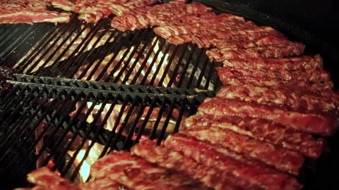 Juicy ribs. Stock Footage 160059383