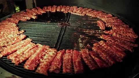 Juicy ribs. Stock Footage 160060649