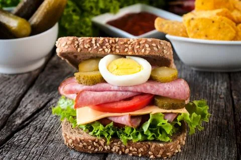 Juicy sandwich Foto stock