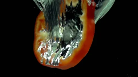 Juicy Slices of Pepper Stock Footage 46203506