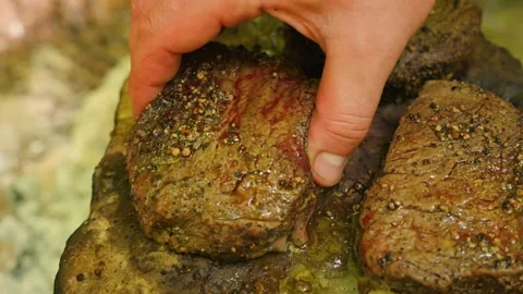 Juicy steaks - Horizontal Video Stock Footage 336656806