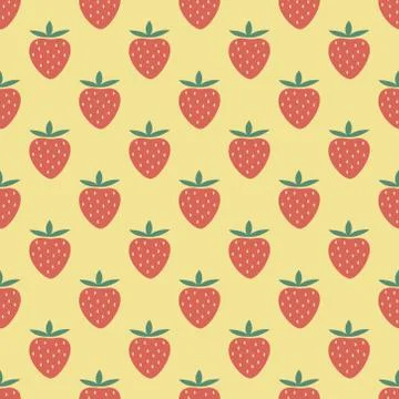 Juicy strawberries Stock Illustration