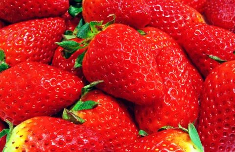 Juicy strawberry Stock Photos
