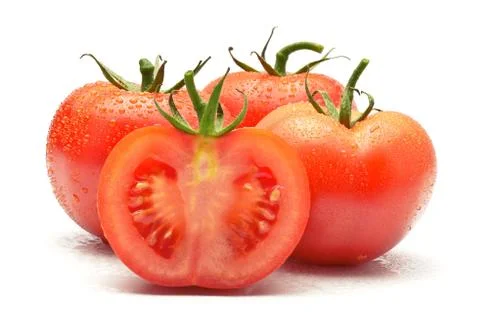 Juicy tomatoes Stock Photos