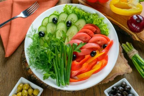 Juicy Vegetable set Stock Photos