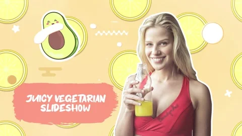 Juicy Vegetarian Slideshow for After Effects Stock After Effects