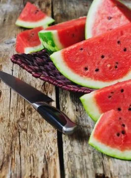 Juicy watermelon Stock Photos