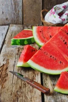 Juicy watermelon Stock Photos