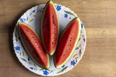 Juicy watermelon Stock Photos