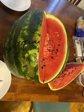 Juicy watermelon Stock Photos