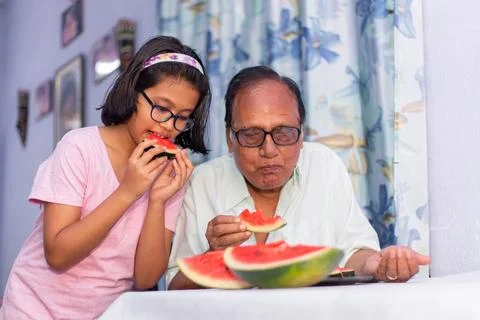 Juicy watermelon Stock Photos