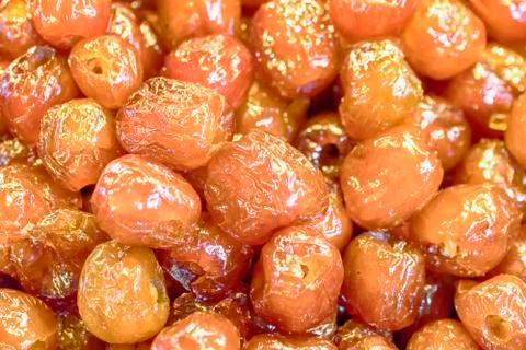 Jujube or monkey apple boiled with syrup Stock Photos
