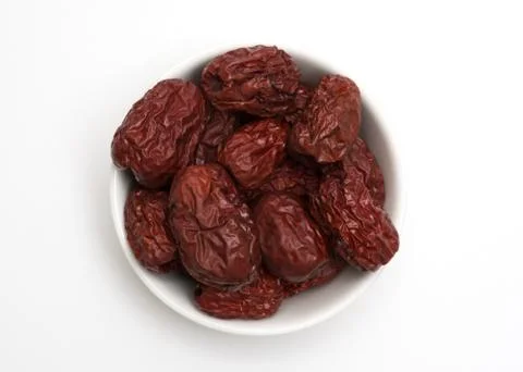 Jujube on white background Stock Photos