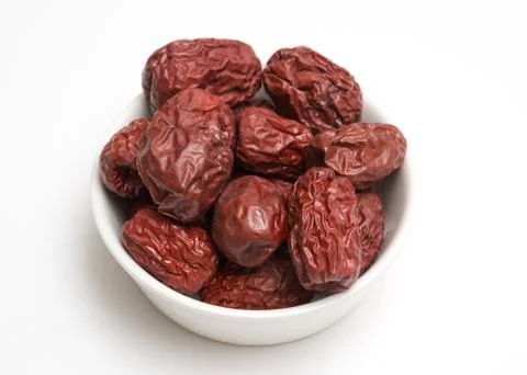 Jujube on white background Stock Photos