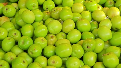 Jujubes in the tray at the market. Stock Footage 305772068